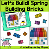 Let's Build - Spring Building Brick Block Mats Fine Motor Center