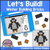 Let's Build - Winter Building Brick Block Mats Fine Motor 