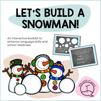 Preview of Let's Build a Snowman! Activities to Build Vocabulary and School Readiness