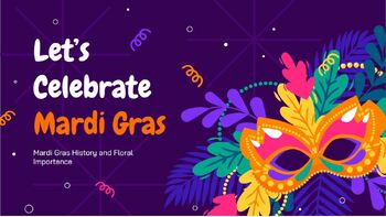 Preview of Let's Celebrate Mardi Gras with Floral Design!