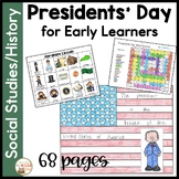 Presidents' Day Activities for K & 1st Grade Lessons Cente