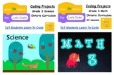 Let's Code: Grade 3 Ontario Math and Science Coding Bundle