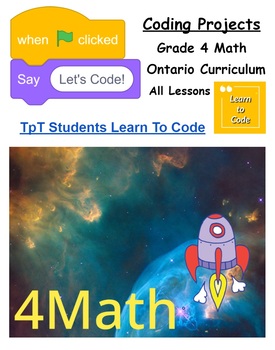 Preview of Let's Code Grade 4 Ontario Math Complete Set