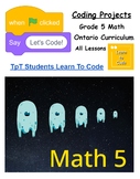 Let's Code Grade 5 Ontario Math Complete Set
