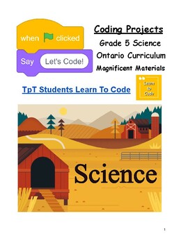 Preview of Let's Code Grade 5 Ontario Science Structure & Mechanisms: Magnificent Materials