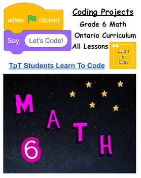 Preview of Let's Code Grade 6 Ontario Math Complete Set