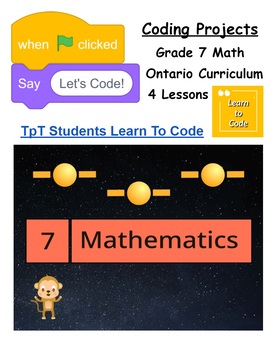 Preview of Let's Code Grade 7 Ontario Math Complete Set