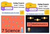 Let's Code: Grade 7 Ontario Math and Science Coding Bundle