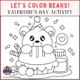 Valentine's Day Cute Bears | Let's Color Activity for Kids