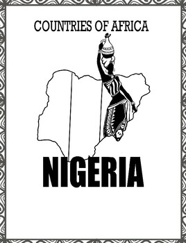 Preview of Let's Color Nigeria Coloring & Facts Packet