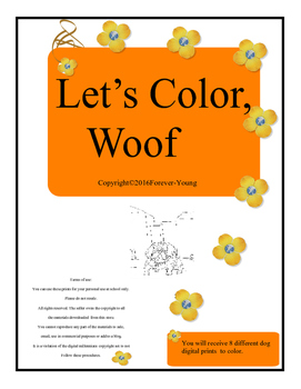 Preview of Let's Color, Woof
