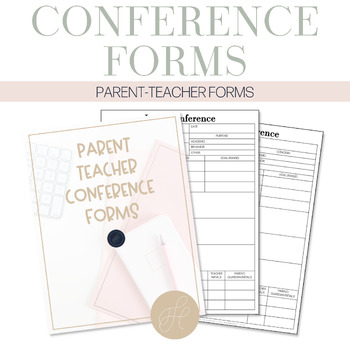 Let's Conference Forms by Teacher Life Harmony | TPT