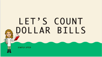 Preview of Let's Count Dollar Bills