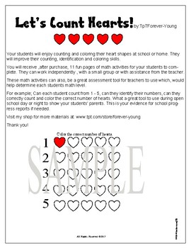 Preview of Let's Count Hearts!