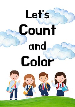 Preview of Let's Count and Color set 1