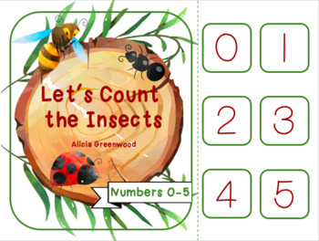 Preview of Let's Count the Insects ADAPTED BOOK and ADAPTED TASK