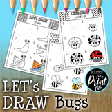 Let's Draw Bugs Printable Art Nature Activity