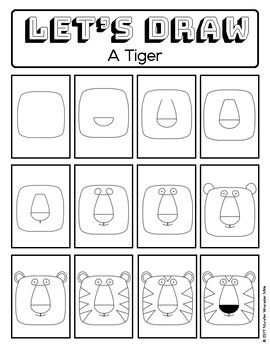 Let's Draw - Directed Drawing: Animals by TheBookWrangler | TPT