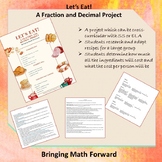Let's Eat! A Project with Fractions and Decimals