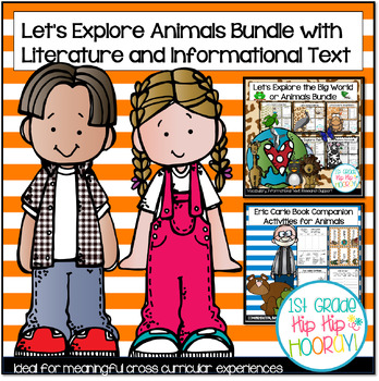 Preview of Let's Explore Animal Bundle with Literacy, Informational Text and Crafts