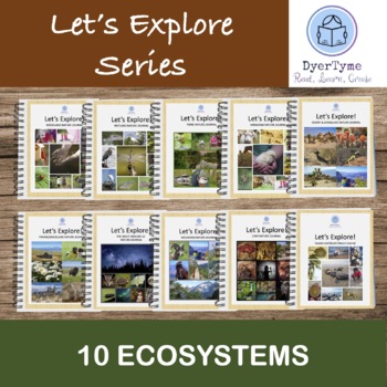 Preview of Let's Explore Series Nature Journals: 10 Ecosystems Bundle