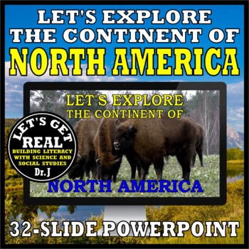 Preview of Let's Explore the Continent of NORTH AMERICA PPT
