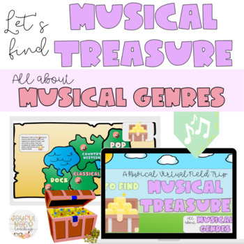 Preview of Let's Find Musical Treasure: A Virtual Field Trip about Genres of Music