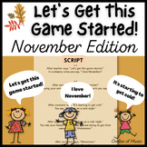 Let's Get This Game Started-A November Ice Breaker