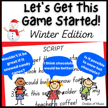 Preview of Let's Get This Game Started WINTER Edition Ice Breaker, Brain Break, &  SEL Fun!