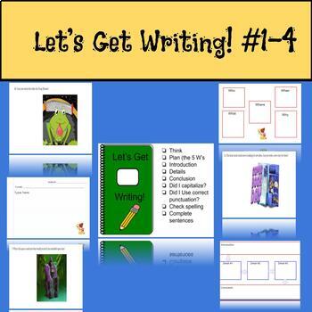 Preview of Let's Get Writing Series: Writing Prompts With Pictures/organizers