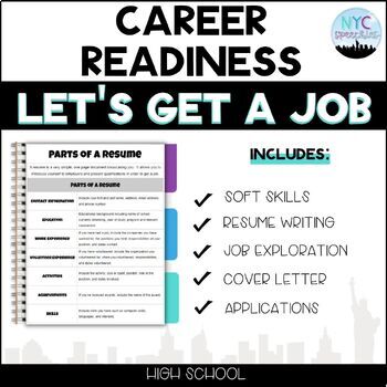 Preview of Let's Get a Job: Resume, Cover Letter, Application, Job Exploration, Soft Skills