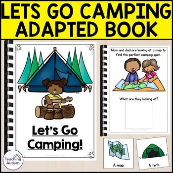 Preview of Let's Go Camping Adapted Book | Camping Adapted Book