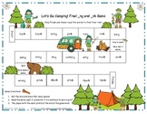 Let's Go Camping! Final _ng and _nk Literacy Station Word 
