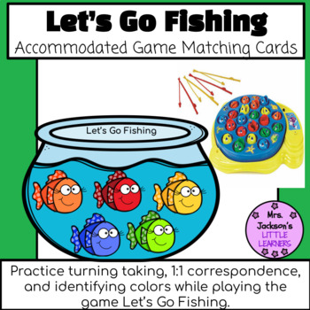 Let's Go Fishing Adapted Game Boards by Mrs Jackson's Little Learners