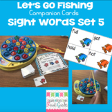 Let's Go Fishing Companion Cards- Sight Words Set 5