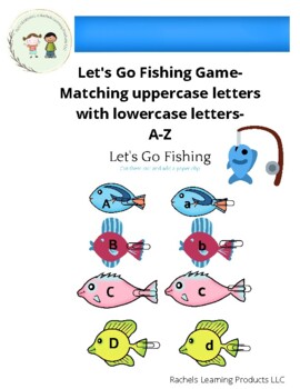 Let's Go Fishing- letter game by Rachels Learning Products