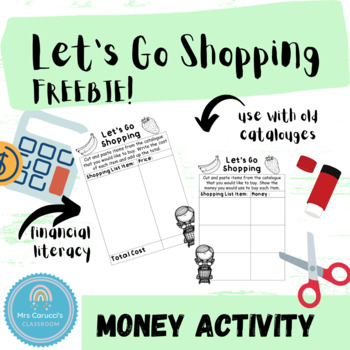Preview of Let's Go Shopping - Financial Literacy - Money Acitvtiy - FREEBIE!