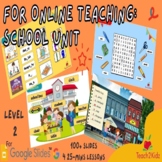 Let's Go To School Lessons for Online Teaching - Google Slides™