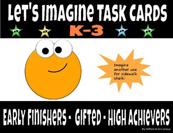 Preview of Let's Imagine-K-3 Independent Creativity Activities -Gifted-Early Finishers