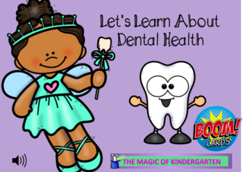 Preview of Let's Learn About Dental Health~Boom Cards