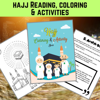 Preview of Let's Learn About Islam! Hajj Coloring & Activity Book: Pilgrimage Reading Book