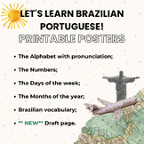 Let's Learn Brazilian Portuguese! Printable Posters