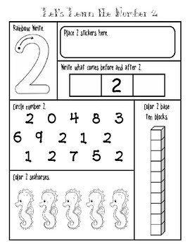 lets learn numbers 1 20 worksheets by the craftivity tpt
