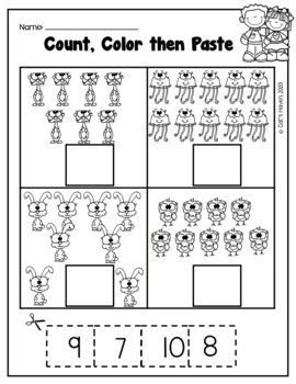 Numbers Practice 1-10 by Cat's Haven | TPT