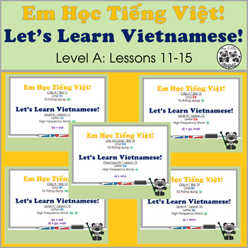 Preview of Let's Learn Vietnamese! Level A: Lessons 11-15