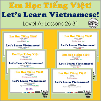 Preview of Let's Learn Vietnamese! Level A: Lessons 26-31