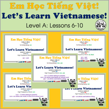 Preview of Let's Learn Vietnamese! Level A: Lessons 6-10