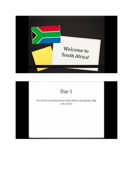 Preview of Let's Learn about South Africa! PowerPoint Slide Show