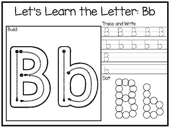 Let's Learn the Letters-Build, Trace and Write, and Dot Preschool ...