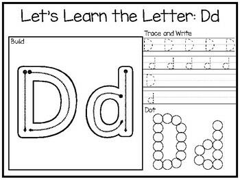 Let's Learn the Letters-Build, Trace and Write, and Dot Preschool ...